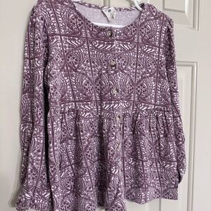 Kate Quinn Patterned Blouse with Buttons